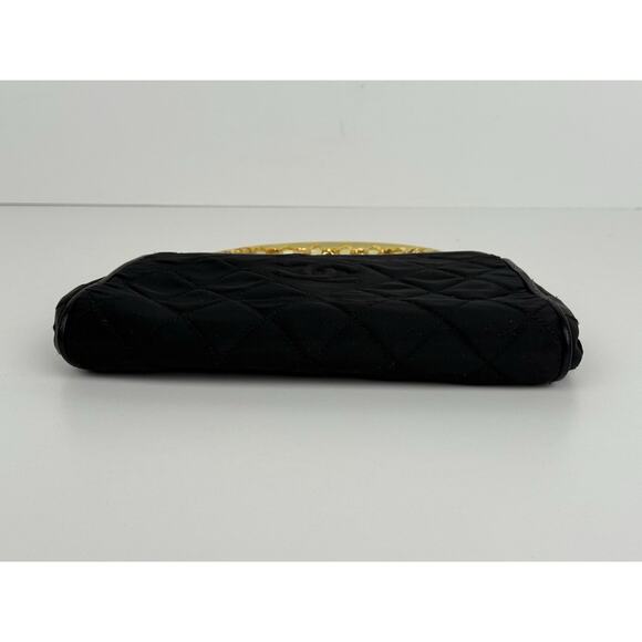 Chanel Vintage Small Fabric Top-Handle Bag with Amber Resin Chain - Picture 9 of 16